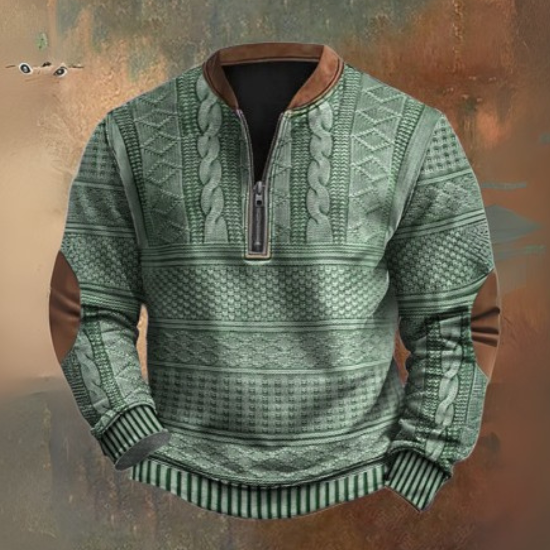 Sweter z ćwierć zamkiem