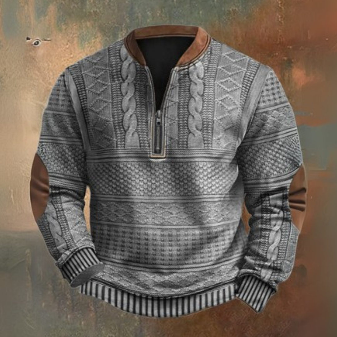 Sweter z ćwierć zamkiem