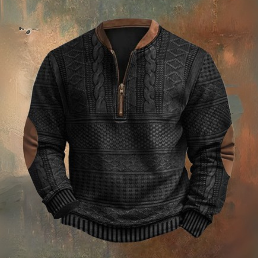 Sweter z ćwierć zamkiem