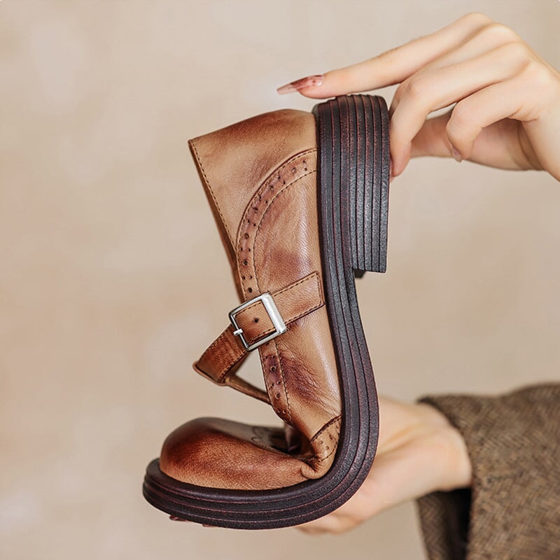 Velda™ | Eleganckie skórzane czółenka Mary Jane