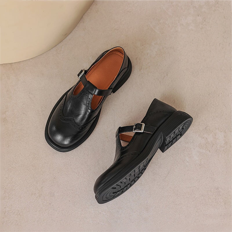 Velda™ | Eleganckie skórzane czółenka Mary Jane