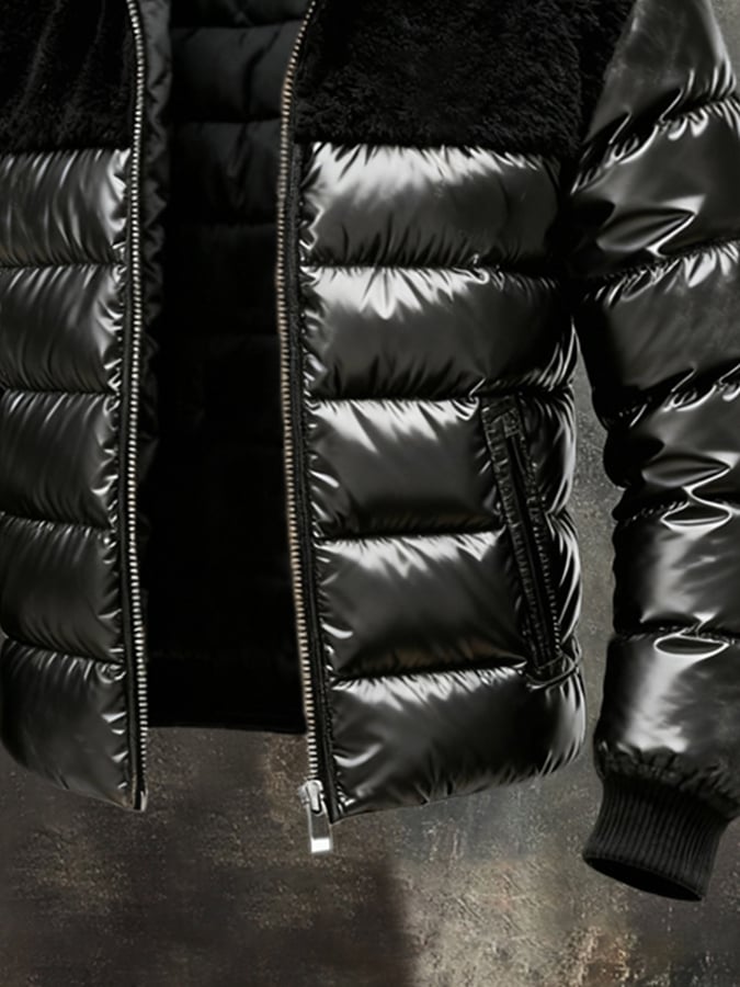 ARMIN | OCIEPLANA KURTKA Z PANELAMI