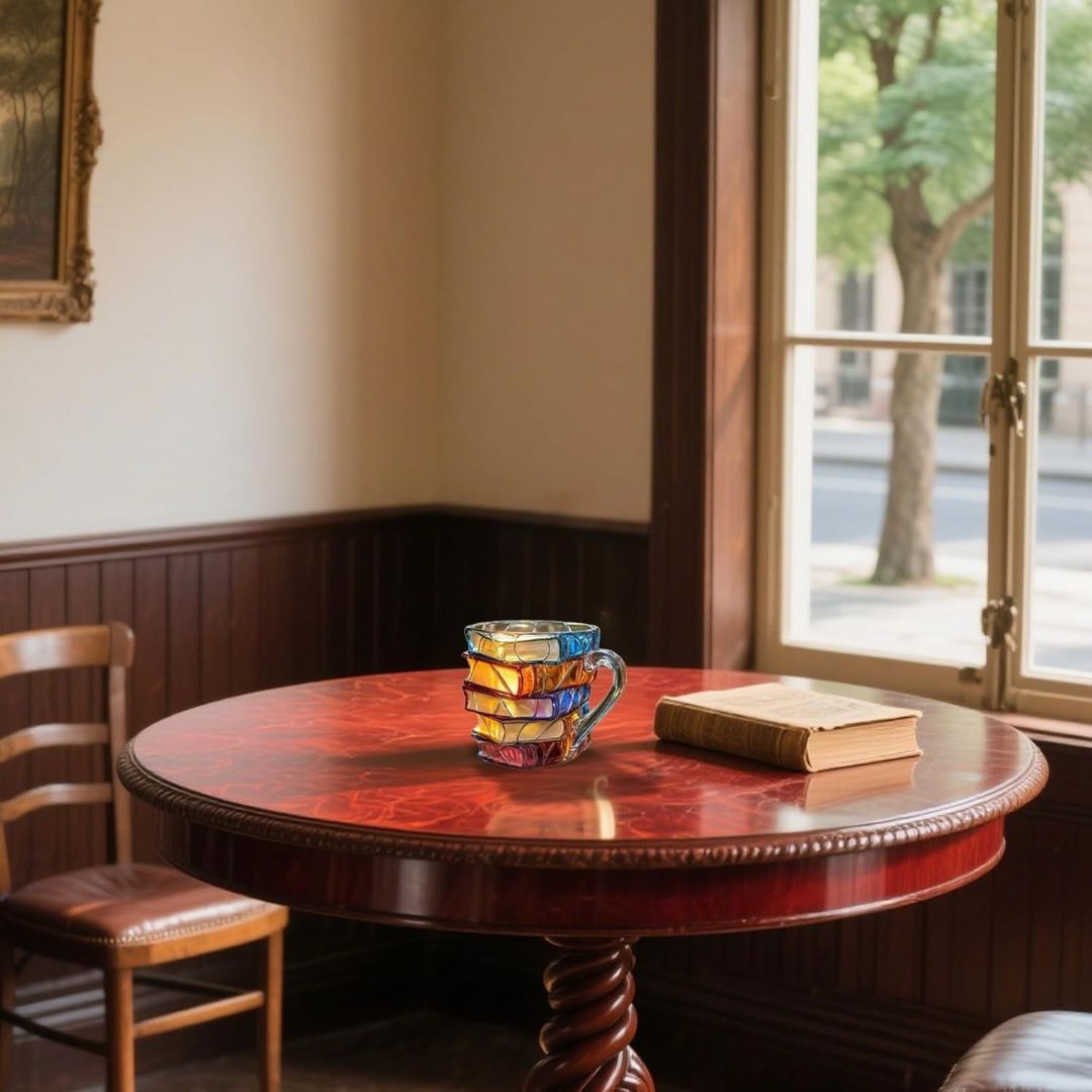 Ręcznie wykonany kubek 3D "Szczęście czytania” – oryginalny