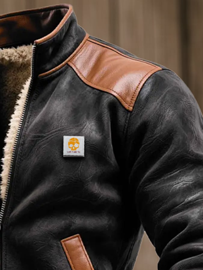 EINAR | OCIEPLANA SKÓRZANA KURTKA