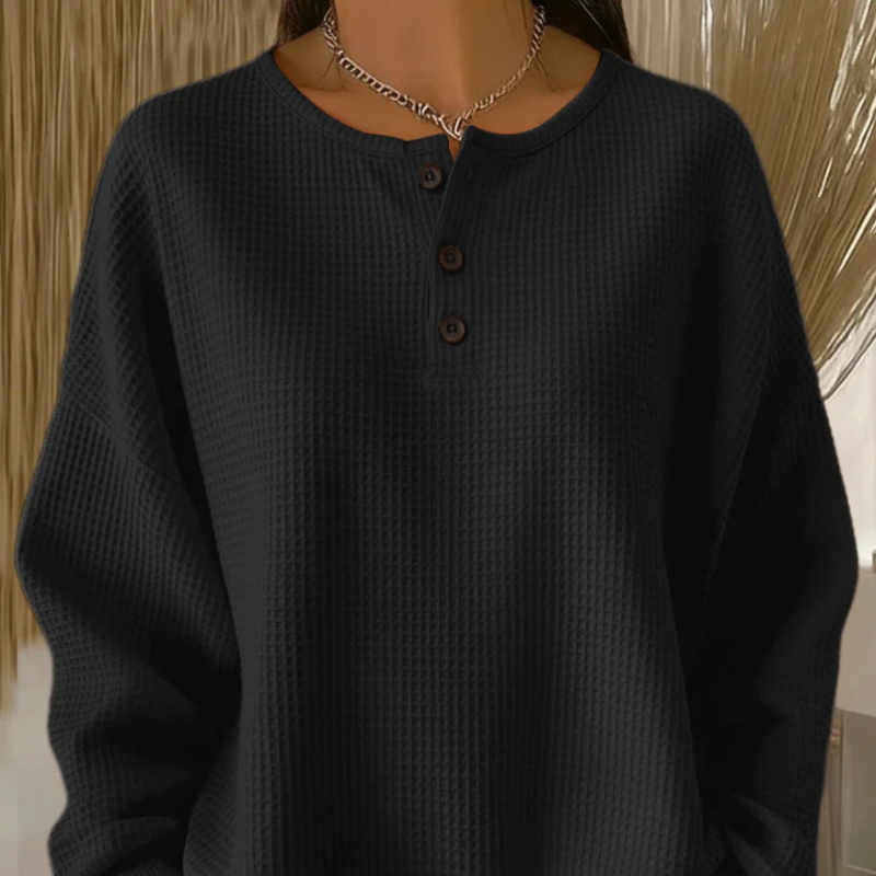 Becca | Luźna Bluzka Wafelkowa