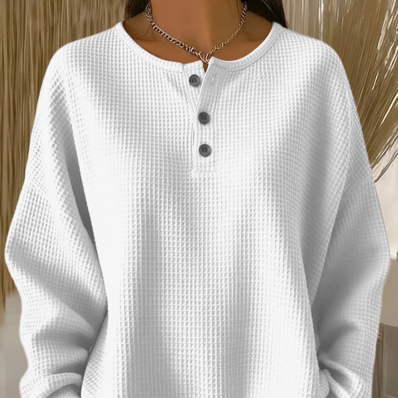 Becca | Luźna Bluzka Wafelkowa