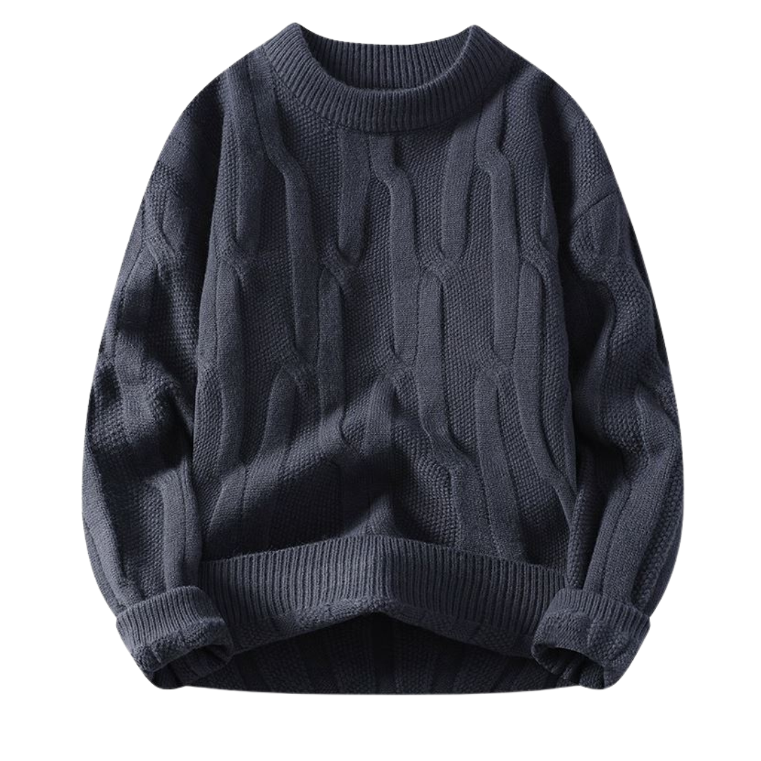 Premium Sweter z Warkoczowym Wzorem