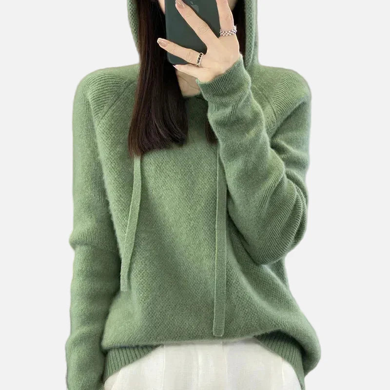 Hana | Zimowy Damski Sweter z Wełny Merino