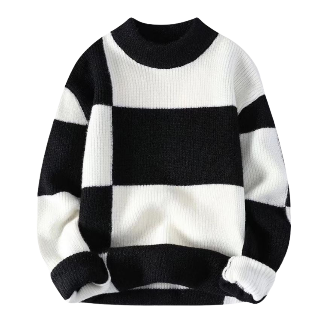 Sweter Geometriczny z Włóczki