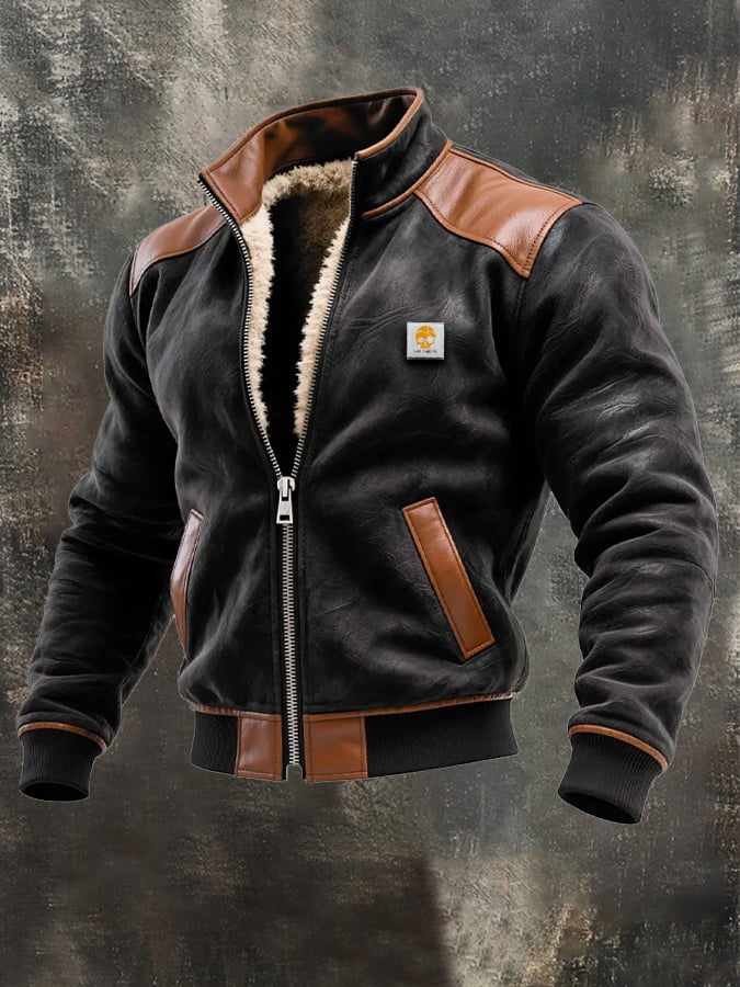 EINAR | OCIEPLANA SKÓRZANA KURTKA